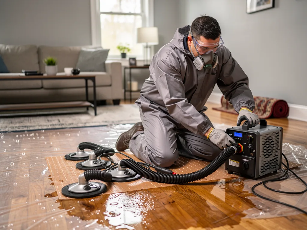 Hardwood Floor Drying